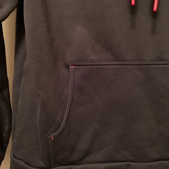 Mens The North Face Black/Red Hoodie Sweatshirt Size Medium M - Picture 3 of 5